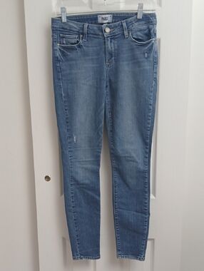Luxury‎ Brand PAIGE VERDUGO ANKLE Medium Wash Skinny Denim Jeans Size 28